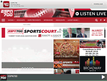 Tablet Screenshot of espn700sports.com